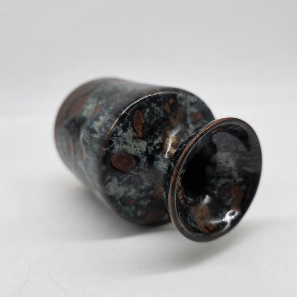 Vintage Pottery Craft USA Stoneware Small Vase With Unique Drip Glaze Finish - Picture 7 of 11